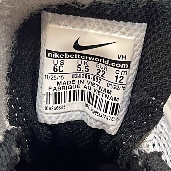 Nike Flex 2016 Run Toddlers Gray Sneakers Size 6C - Picture 7 of 8